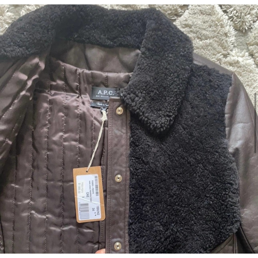 A.P.C. Veste Wilson Jacket in Marron Fonce - Picture 16 of 16